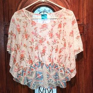BOGO Free!! Knit floral top